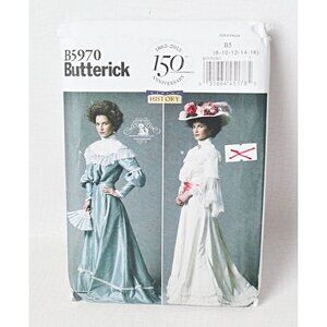 Butterick Sewing Pattern B5970 Victorian Edwardian Costume Blouse Long Skirt